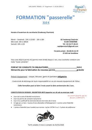 Formation passerelle