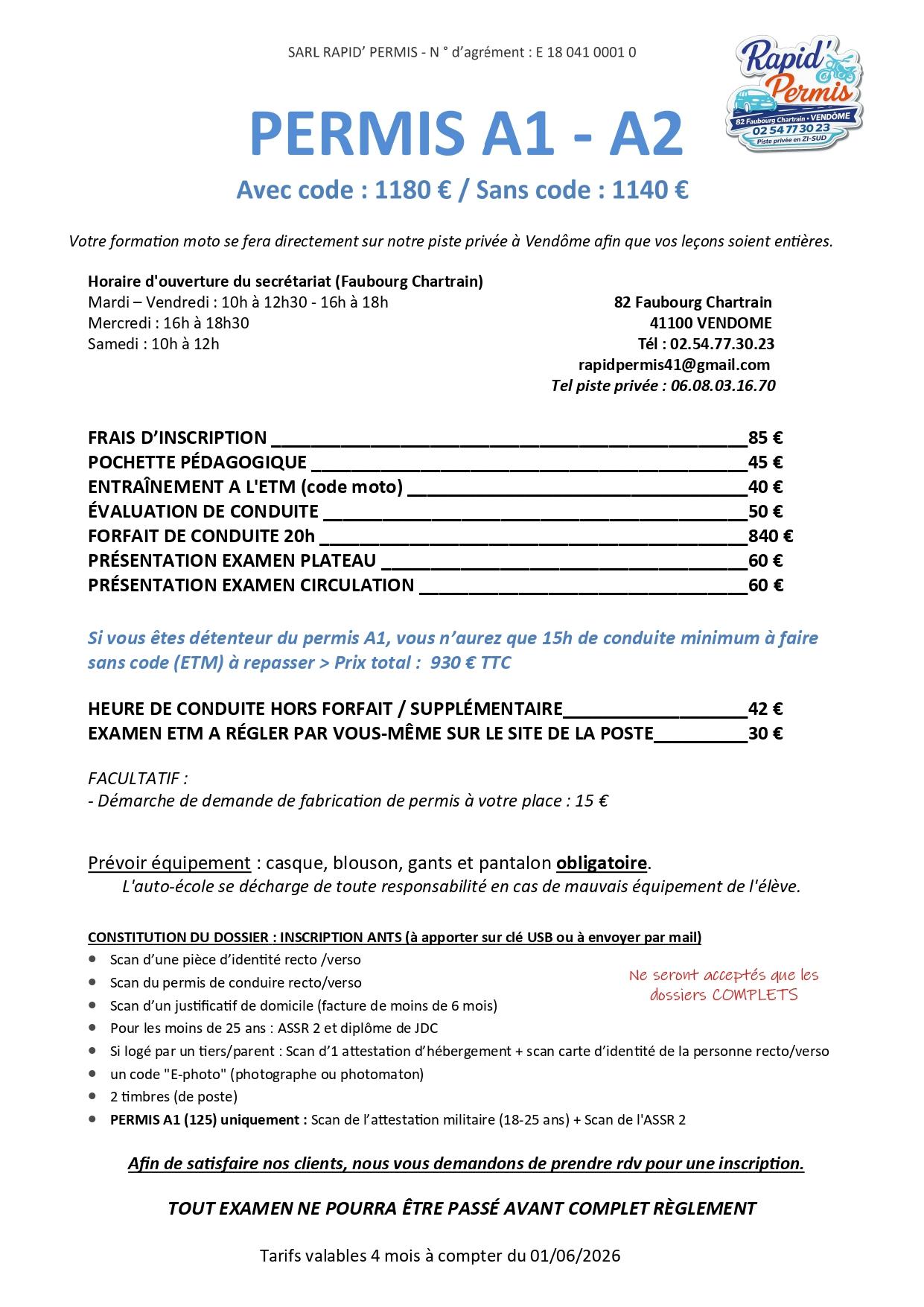 permis A1